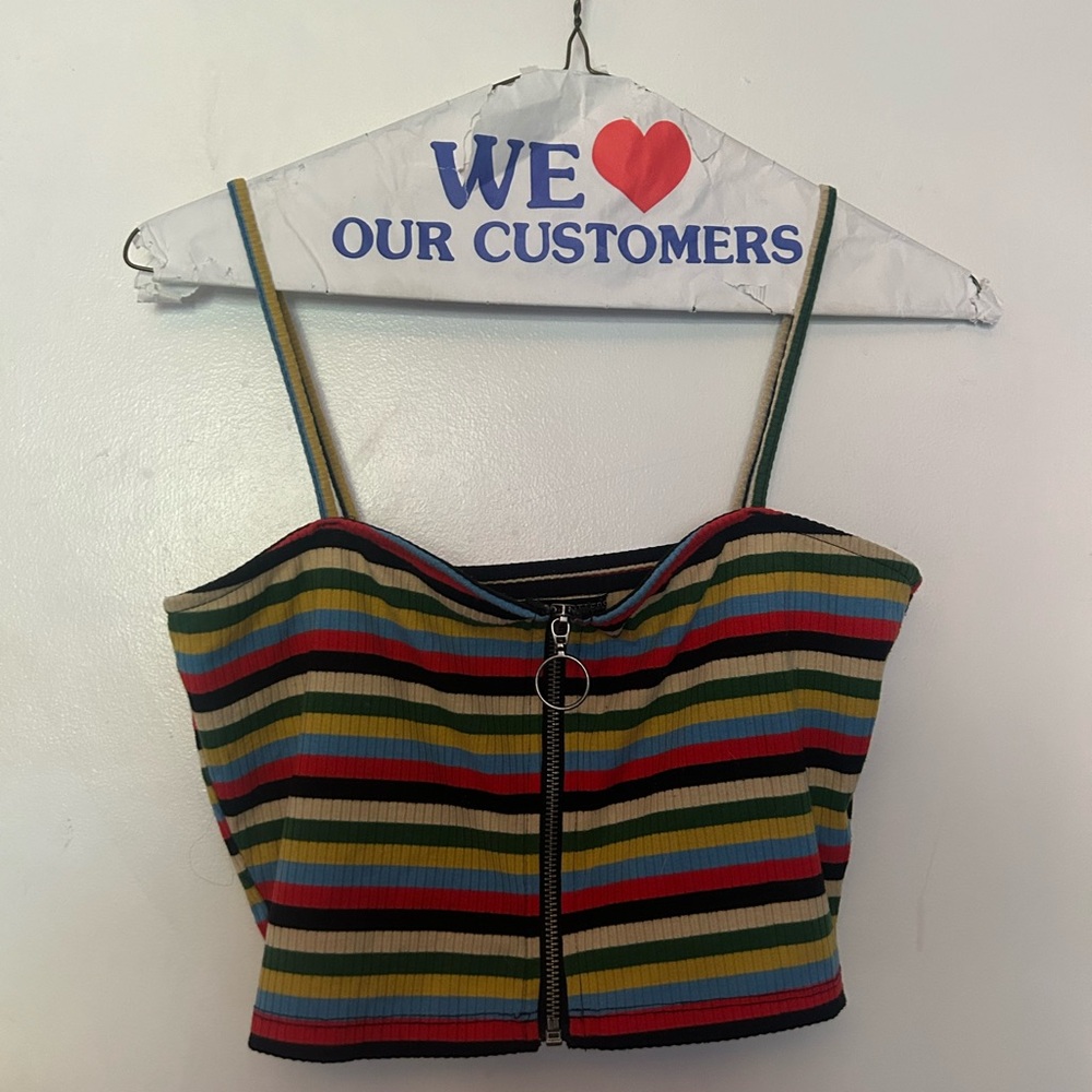 Striped Kipper Crop Top